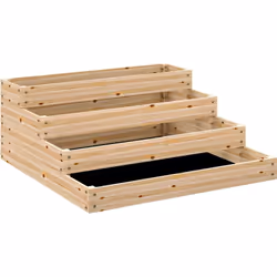 Explorez le jardinage avec le bac à fleurs en bois d'Outsunny, parfait pour différentes profondeurs de racines, des herbes au ...