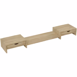 Optimisez votre espace avec le support de moniteur HOMCOM, extensible de 60 à 116 cm et ajustable en angle, parfait pour deux ...