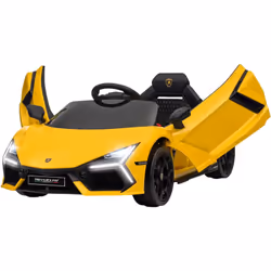 Découvrez la voiture électrique AIYAPLAY pour enfants, une Lamborghini 12V avec des portes à ouverture papillon. Inclut téléc ...