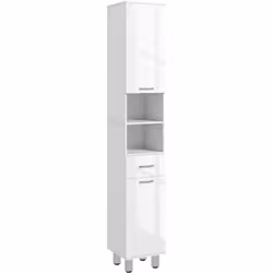Besoin de plus d'espace de rangement dans votre salle de bain ? Bien sûr ! Ce meuble de rangement de salle de bain vous offre ...