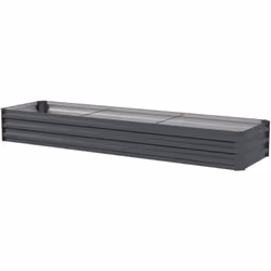 Design brut, ce jardin surélevé Outsunny en acier galvanisé est idéal pour tout jardin. Durable avec un fond ouvert pour cont ...