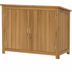 Optimisez votre jardin avec l'armoire de jardin Outsunny. Meuble de rangement à deux niveaux, parfait pour les petits espaces ...