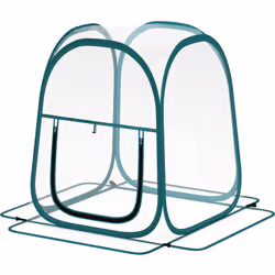 Explorez le jardinage avec la mini serre pop-up de Outsunny. Dotée d'un couvercle transparent et d'une fenêtre enroulable pou ...