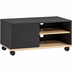 Ce joli meuble TV compact et moderne bicolore s'intégrera parfaitement à votre intérieur. Idéal pour installation dans votre  ...