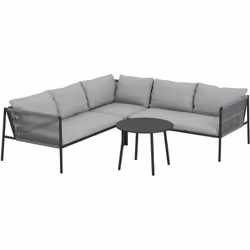 Métamorphosez votre jardin avec l'ensemble de salon de jardin extérieur en résine tressée d'Outsunny : un canapé d'angle adap ...