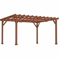 Apportez charme et ombre à votre jardin avec la pergola de terrasse extérieure Outsunny. Parfaite pour les vignes et roses gr ...