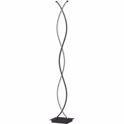 Éclairez avec style grâce au lampadaire HOMCOM, un design en double spirale unique. Offre un éclairage LED économique ajustab ...