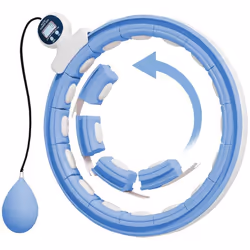 Hula Hoop Cerceau - SPORTNOW - avec Picots de Massage ajustable de 76 à 113 cm de tour de taille 16 segments amovibles - bleu ...