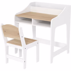 Explorez l'apprentissage avec l'ensemble de table et chaise pour enfants AIYAPLAY, idéal pour les 3-8 ans. Profitez d'un gran ...