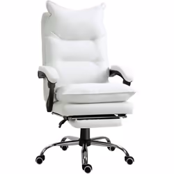 Caractéristiques : - Fauteuil de bureau direction style contemporain avec piètement chromé qui sublimera votre bureau à domic ...