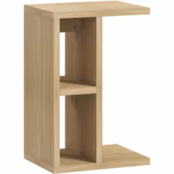 Explorez la table d'appoint HOMCOM en forme de C, parfaite à côté d'un canapé ou lit, maximisant l'espace avec style. Avec de ...