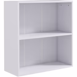 Étagère de chambre à 2 niveaux en panneau de particules, finition mate en mélamine, résistante à l'eau et aux rayures. Utilis ...