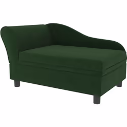 Ce canapé pour chien intérieur est fait d'une structure en bois et recouvert de velours doux, ce qui est parfait pour que vot ...