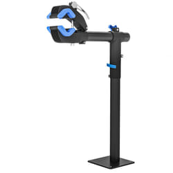 Homcom - Support de réparation de vélo réglable - pied d'atelier vélo - pince pivotante 360° - charge max. 25 Kg - noir bleu