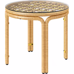 Illuminez votre espace extérieur avec la table basse de jardin extérieure Outsunny en jaune éclatant. Idéale pour vos boisson ...