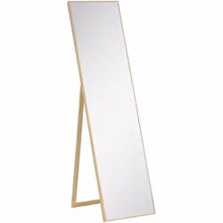 Avec ce grand miroir sur pied de HOMCOM, vous pouvez être sûr d'avoir bonne mine chaque matin. Le miroir intégral est fabriqu ...