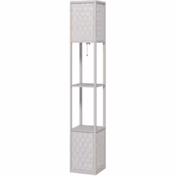 Ce lampadaire étagère est une conception 2 en 1, vous offrant à la fois de la lumière et des espaces de rangement. Ce meuble  ...