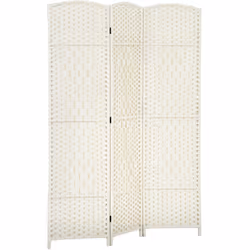 Optimisez votre espace avec le paravent intérieur HOMCOM en polypropylène, offrant solidité et intimité supérieures. Design p ...