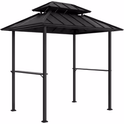 Optimisez vos barbecues avec la tonnelle de barbecue BBQ Outsunny, avec un toit métallique double couche anti-UV et étanche. ...