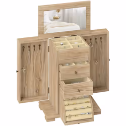 Débutez vos matinées sans fouiller parmi vos bijoux grâce à l'organiseur HOMCOM. Son design multicouche facilite l'accès à vo ...