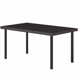 Transformez votre terrasse avec la table basse de jardin extérieure Outsunny, plateau de 95 x 55 cm effet bois, structure mét ...