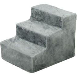 Escalier pour chien à 3 marches déhoussable lavable - 46 x 35 x 35 cm - gris