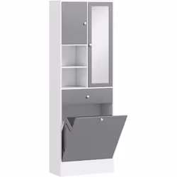 Marre du chaos dans votre salle de bains ? Le meuble HOMCOM avec compartiments organise et simplifie votre routine. Finies le ...