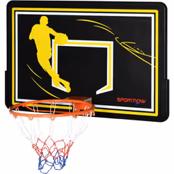 Passionné de basketball ? Le panier de basketball extérieur mural SPORTNOW avec tableau arrière solide et support universel s ...