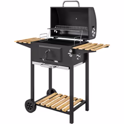 Découvrez le barbecue à charbon de bois Outsunny pour des barbecues savoureux. Sa grande surface grille aisément jusqu'à six ...
