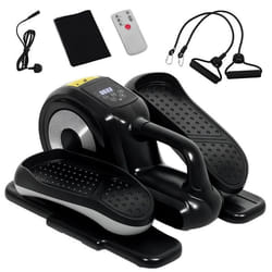Elliptique de bureau - SPORTNOW - avec télécommande écran LCD 12 vitesses réglables et tapis antidérapant - noir