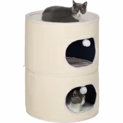 Découvrez la tour pour chats PawHut, une tour unique transformable en deux niches distinctes grâce à une fermeture éclair. Id ...