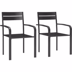 Améliorez vos repas extérieurs avec le set de chaises de jardin extérieures Outsunny, parfait pour tout décor moderne. Empila ...