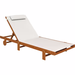 Profitez du soleil avec la chaise longue Outsunny ! Ajustez le dossier de 36 cm à 101 cm ou à plat. Déplacez-le facilement av ...
