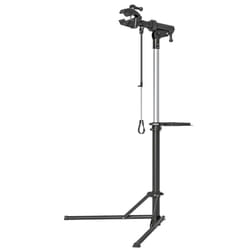 Homcom - Pied d'atelier vélo pliable réglable avec plateau outil - pince pivotante 360° - charge max. 40 Kg - noir