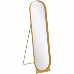 Explorez votre look avec le miroir HOMCOM de 160 x 40 cm. Offre une vue entière et une fonction d'inclinaison pour l'angle id ...