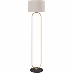 Illuminez votre intérieur avec la lampe sur pied de salon HOMCOM, mélange de modernité et minimalisme. Revêtue de tissu textu ...