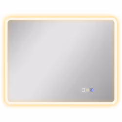 Améliorez votre routine avec le miroir LED de salle de bain intelligent HOMCOM. Miroir de salle de bains montage mural avec l ...