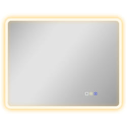 Miroir lumineux led salle de bain 90 x 70 cm bluetooth interrupteur tactile lumière réglable 3 couleurs fonction anti-buée et mémoire