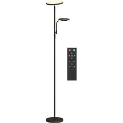 Homcom - Lampadaire led 42W dimmable 2700K-6500K 4 couleurs variation continue 4 modes scène télécommande noir