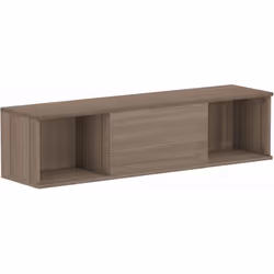 Optimisez l'espace avec l'armoire murale HOMCOM, doté de deux compartiments ouverts et d'un placard avec porte abattant. Fabr ...