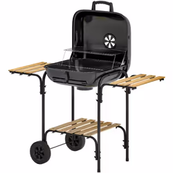 Découvrez le barbecue à charbon portable Outsunny avec 1840 cm² de surface de cuisson, idéal pour régaler amis et famille. Tr ...