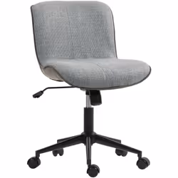 Profitez du fauteuil de bureau HOMCOM : tissu respirant effet lin, rembourrage mousse haute densité, assise pivotante 360°, d ...