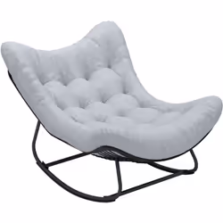 Découvrez le fauteuil à bascule en résine tressée d'Outsunny, conçu pour un confort optimal avec sa forme œuf et son balancem ...