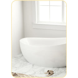 Miroir mural rectangulaire 50 x 70 cm cadre alliage aluminium doré