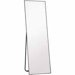 Explorez avec le miroir HOMCOM de 160 x 50 cm. Offrant des reflets limpides, ce miroir argenté HD est pocé contre mur, montab ...