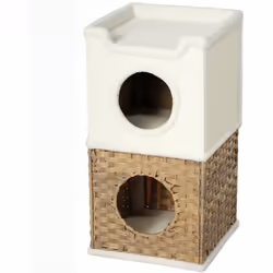 Découvrez la tour pour chat PawHut, un paradis félin à trois niveaux avec doubles entrées pour un accès facile. Fabriquée ave ...