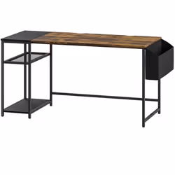 Optimisez votre bureau avec ce bureau HOMCOM de 150 cm, parfait pour travailler, étudier ou jouer. Il comprend un sac en tiss ...