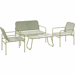 Transformez votre jardin en un havre de paix avec l'ensemble de salon de jardin extérieur en résine tressée Outsunny. Cet ens ...