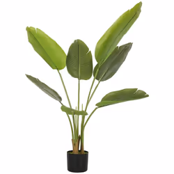 Plante artificielle intérieure - HOMCOM - 109 cm - pot en plastique et terreau floqué - vert