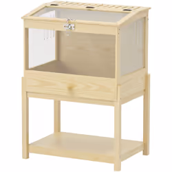 Découvrez la cage à hamster PawHut, avec espace de rangement et fenêtres en acrylique pour suivre les aventures de votre hams ...